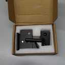 Heavy Duty Self Locking Fence Gate Lock Latch Stainless Steel, Wooden Post Mount Gate Door Latch Matte Black 1Pack