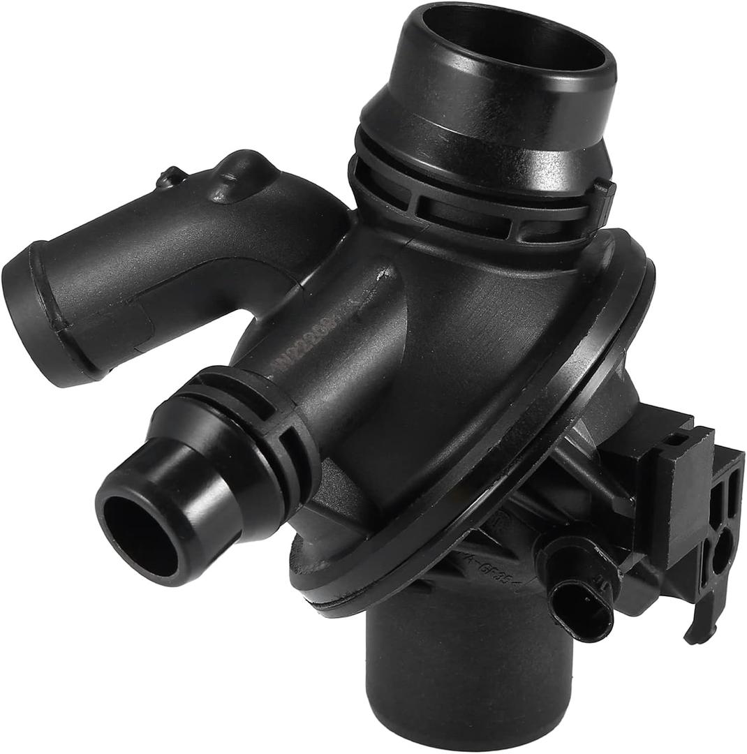 X AUTOHAUX Thermostat Housing Assembly 11538671516 Engine Coolant Thermostat Housing Assembly for BMW 535i GT XDrive 2011-2016 for BMW 535i GT 2010-2017