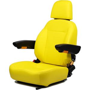 Universal Tractor Seat, Zero Turn Mower Seat (Yellow)