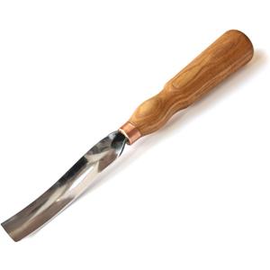 BeaverCraft Wood Carving Gouge 7L/22 Spoon Carving Tools, Chisels - Bowl Gouge, Wood Curved Chisel - Whittling Spoon Knife