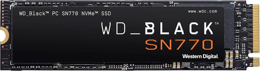 WD_BLACK 250GB SN770 NVMe Internal Gaming SSD Solid State Drive - Gen4 PCIe, M.2 2280, Up to 4,000 MB/s - WDS250G3X0E - [Previous Generation]