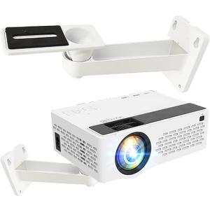 2-Be-Best Mini Projector Wall Mount Upgraded Angle Adjustable Projector Mount Length 7.9 in Rotation 360 Projectors Mounts Compatible with Most Mini Projectors