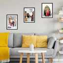 JCJMY 12x16 Picture Frame Black with 11x14 Mat, Display Photo 11x14 with Mat or 12 x 16 Without Mat, Wall Hanging Large Frame with Plexiglass, Black