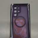 CANSHN Designed for Samsung Galaxy S23 Ultra Case [Full Camera Protection] [Compatible with MagSafe] Translucent Matte Shockproof Protective Phone Cover 6.8 Inch - Deep Purple