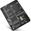 ELUTENG M.2 to SATA Adapter - 2 in 1 Converter for MSATA/M.2 NGFF SSD to 2.5" SATA III, Supports B&M Key, Not for M Key