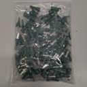 Honoson 120 Pieces LED Replacement Christmas Bulb 3v Waterproof LED Lights Bulb Bulk for Christmas Tree Decorations Xmas Indoor Outdoor Home Light Decor (Green Base With Warm White Bulb)