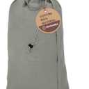 LFH Home Cotton Canvas Extra Large Laundry Bag with Handle, Heavy Duty Drawstring Closure Washable Laundry Bags, School Travel, Home, Hotel, College Dorm, Organizer Sack, Toys 28x40-Grey Thanks Giving