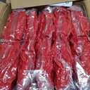 40 Pack Satin Napkins and Napkin Rings Set of 20 Red Satin Table Napkins 17 x 17 Inch, 20Pcs Silky Cloth Napkins for Wedding Party Banquets Dinner