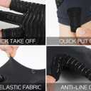 5 x Fishing Gloves UV Protection Gloves Sun Protection Gloves UPF50+ Men Women for Outdoor, Kayaking, Rowing (Large, Black)