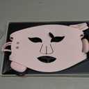 INIA Red Light Therapy Mask for Face, Glow Wireless LED Face Mask Light Therapy with Near-Infrared Red Light (NIR), Rechargeable and Ergonomic Design for Home & Travel, Pink
