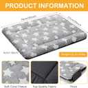 VitalCozy 4 Pcs Dog Crate Pads, Ultra Soft Warm Washable Anti-Slip Kennel Bed Mat for Pets, Reversible, Replaceable, Cozy Cage Liner for Small Medium Large Dogs and Cats(20 x 30 x 1.6 Inch,Gray)