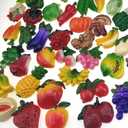 Random 12Pcs Creative 3D Resin Fruit Vegetables Fridge Magnets Funny Cute Decoration Refrigerator Magnet Accessories Office School whiteboard Magnet (Random 12 Styles (Vegetables and Fruits))