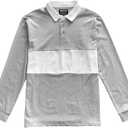 Classic Mens Long Sleeve Sports Polo, Size L