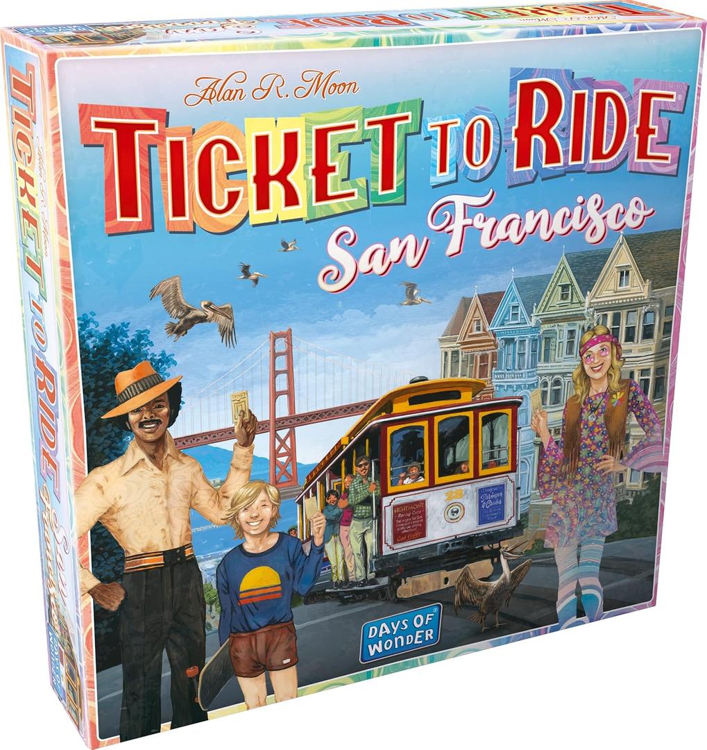 Ticket to Ride San Francisco - EN - Board Game - are You Travelling to San Francisco in This City Edition? - 8+ - 2-4 Players - EN