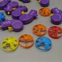 Sumind 18 Pieces Interactive Cat Fetch Tracking Toys With 5 Colors Flying Propellers for Indoor Pet Kitty Training Chasing (Purple)