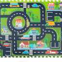 Foam Play Mat for Baby, Interlocking Foam Tiles, City Road Track Puzzle Mat 12 Pieces