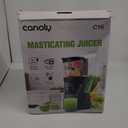 Canoly C16 Cold Press Juicer, 6" Extra Wide Feed Chute, 3-IN-1 Strainers (Juice & Sorbet & Nut Milk), Powerful AC Brushless Motor, Self Precut System, Juicer Machines with BPA-Free (Space Gray)