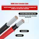 3Ft 10AWG Solar Panel Extension Cable, 10 AWG Solar Extension Cable 10 Gauge 3 Feet Solar Wire with Solar Panel Female Male Waterproof Connectors for RV Boat Home (10 AWG-3Ft)