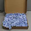 Blue Hydrangea Artificial Flowers Bulk, 40 Pcs Faux Hydrangea Flowers Heads, Artificial Fake Silk Hydrangea Flowers with Stems, Blue Flowers Artificial for Decoration Wedding Dcor (Light Blue)