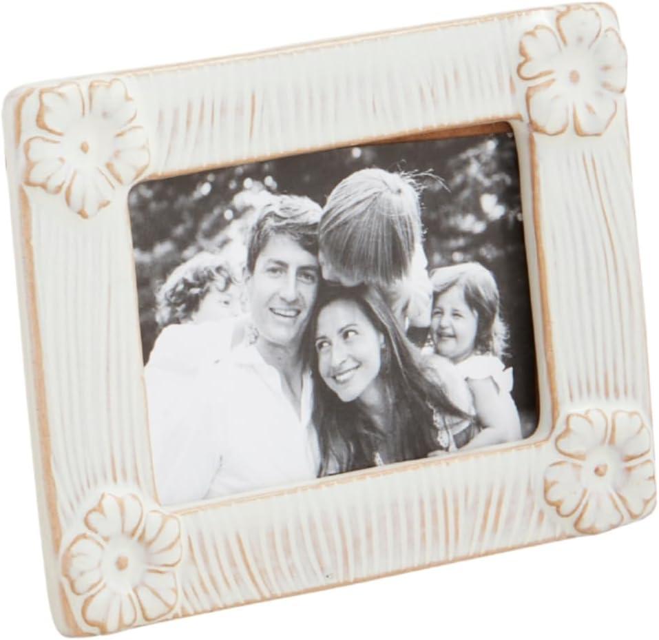 Mud Pie Horizontal Flower Mini Frame; 5.5" x 4.25" Mud Pie Horizontal Flower Mini Frame; 5.5" x 4.25"