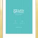 LaVie Home 18x24 Picture Frame Gold Poster Frame, Display Pictures 16x20 with Mat or 18x24 Without Mat, Stable and Sturdy Frame and Polished Plexiglass, Horizontal and Vertical Format of The Walls