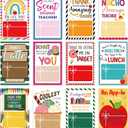 Motiskyy 48 Pack Teacher Appreciation Gift Card Holders Thank You Teacher Gift Cards Sleeves Bulk for preschool kindergarten School Classroom Back to School Party Favors