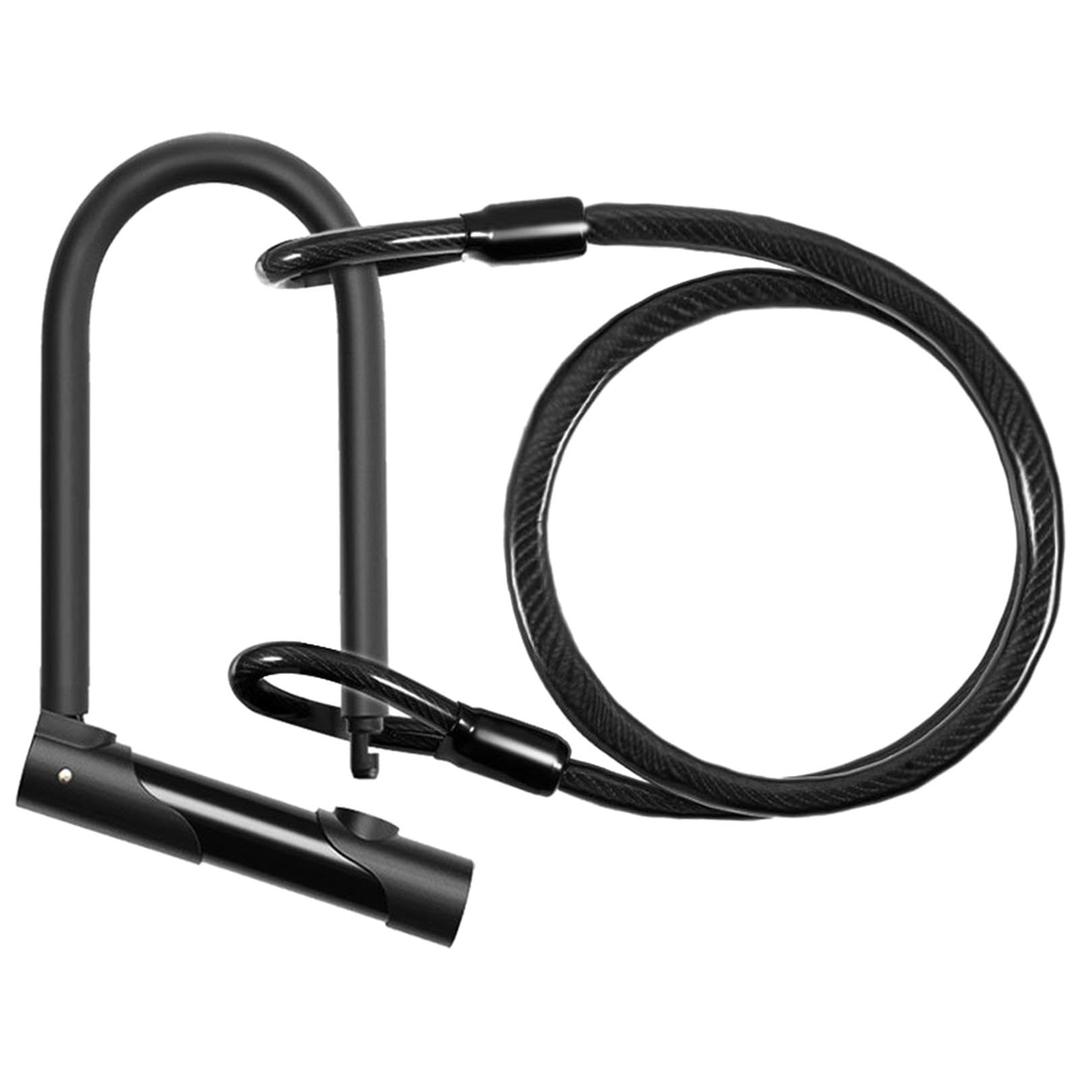 Long Flex Lock Braided Steel Coated Luggage Security Lock | Security Cable with Double Loop End - Lightweight Heavy Duty Lock