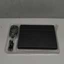 for iPad 9th / 8th / 7th Generation 10.2 inch & iPad Air 3rd Gen & iPad Pro 10.5 inch Case with Keyboard 7 Color Backlit - Built in Pencil Holder with Mouse (Black)