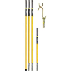 Jameson FG-6-3W FG Series Fiberglass Pole Set with Wire Raiser