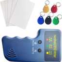 RFID Handheld ID Copier Smart ID Card Duplicator Used for T5577 keyfobs and Cards TAG+5pcs T5577 Keychains +5 T5577 Cards