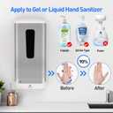 Automatic Hand Sanitizer Dispenser, Jewaytec 1000ML Wall Mounted Stainless Soap Dispenser Touchless Auto Liquid Dispenser for Office, Home, Restaurant