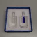 Crystal Dreidels for Hanukkah Glass Hanukkah Dreidel Collectibles with Rhinestone 3.2 Glass Paperweight for Gift (Set of 2 Blue and White)