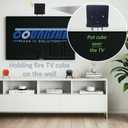 Metal Wall Mount for Fire TV Cube (3rd Gen) 2022 Released,Secure Metal Holder for fire TV Cube (1st Gen,2nd Gen),Sturdy Steel Stand with Soft Foam Hold fire TV Cube for Wall,Furniture,Ceiling (Black)