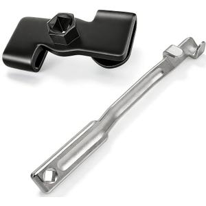 Lichamp 2-Pack Wrench Extender Tool Set, 1/2 Inch Driver Universal Wrench Extension Bar for Automotive and Mechanics