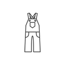 Overalls White M