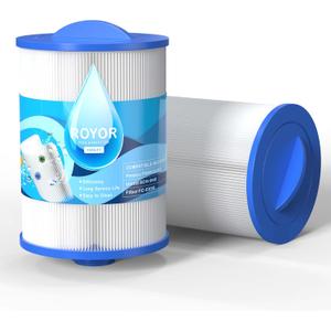 ROYOR PWW50 Spa Filter for Hot Tub - Hot Tub Filters Replacements Unicel 6CH-940, PWW50P3 (1-1/2" Coarse Thread), Filbur FC-0359, Waterways 817-0050, 45 Sq. Ft. Viking Spa Filter, 2 Pack