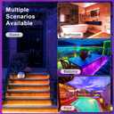 DAYBETTER Waterproof LED Light Strips 66ft, Outdoor LED Strip Lights Color Changing 5050 RGB LED Strip Lights with Remote Control, LED Lights for Indoor Outdoor Use, IP65 (2 Rolls of 33ft)