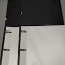 WOT I 1 Inch Telescoping 3 Ring Binder 4 Pack, Expandable Flexible Binder with Customizable Front Cover & Clear Catalog Pocket, Holds 225 Sheets, School Office Supplies, White