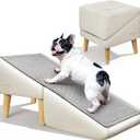Dog Stairs for Small Dogs and Cats 16" H - with Encrypted Dot-Grip Non-Slip Surface, 2-in-1 Pet Ramp & Steps for Bed/Couch, Foldable Split Ottoman with Solid Wood Frame, Sturdy & Portable for Puppies