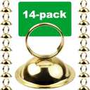 Gold Table Number Holders Photo Holders Place Card Holders Ring-Clip Menu Stand Menu Card Holder for Wedding Party Festival Decor(14 Pack) (Gold Color)