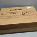 Cat Litter Box Stainless Steel Enclosure, Comfortable Space for Large Cats and Kittens, Easy to Clean Smooth Surface, Durable Metal Build with Cover, Litter Pad, Footboard and Shovel (Dark Gray)