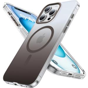 Magnetic Designed for iPhone 13 Pro Case[Compatible with Magsafe][Military Grade Drop Protection] Protective Shockproof Iridescent Translucent Matte Slim Phone Case for iPhone 13 Pro, Gradient Black