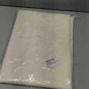 Hiasan Round Tablecloth 80 Inch - Waterproof Stain Resistant Spillproof Polyester Fabric Table Cloth for Dining Room Kitchen Party, Ivory