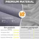 Grounding Sheet, Grounding Sheet with Silver Fiber & Organic Cotton Grounding Sheet for Bed with Grounding Cord Improve Sleep Help with Anxiety (35x90 Inch Gray