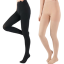 Compression Pantyhose for Women & Men, 2 Pairs 15-20mmHg Medical Graduated Compression Stockings Leggings