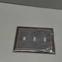 Metal Wall Plate for Electrical Outlets, Decorative Aged Bronze Switch Plates Outlet Cover, Light Switch Cover Plate, 3-Gang Wall Plates (Triple Toggle, 1 Pack)