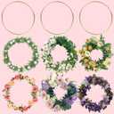 BigOtters 10PCS Dream Catcher Rings, Wreath Macrame Rings 8 Inch Gold Metal Floral Hoops for Making Wedding Wall Hanging Crafts