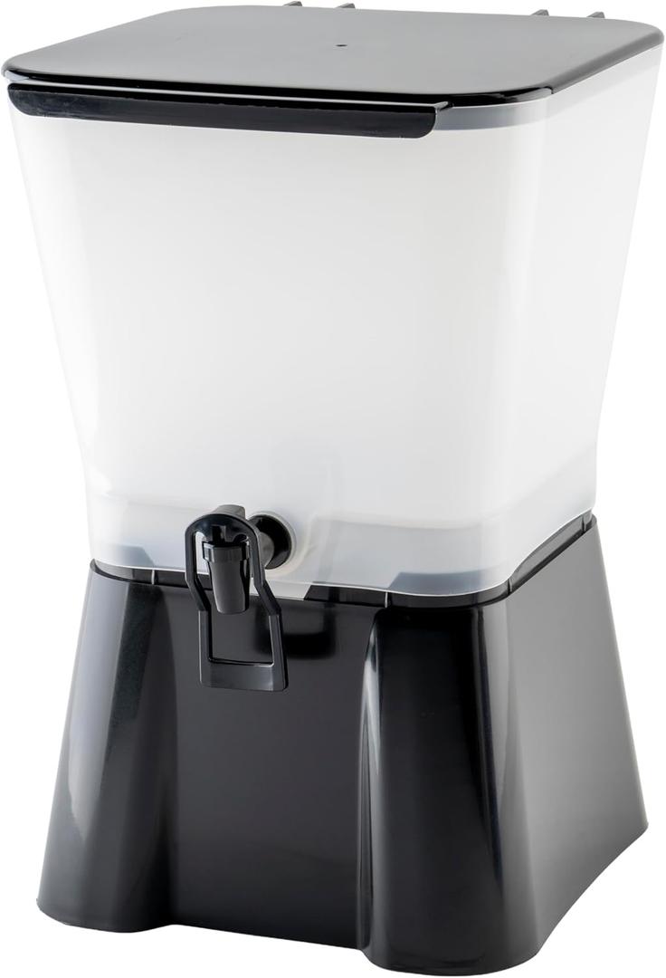 Winco Square 3 Gallon Beverage Dispenser