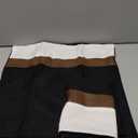 cygnus Set of 2 Faux Leather and Linen Throw Pillow Covers 18x18 Inch Black and White Modern Decorative Accent Cushion Covers for Couch Sofa Bed