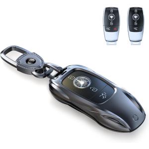 for Benz Key Fob Cover,Fit A B C E G S R Class SL SLC CLS CLA GLB GLC GLE GLS AMG CLK ML SLK Key Case Shell (Classic Blackfor Benz-A)